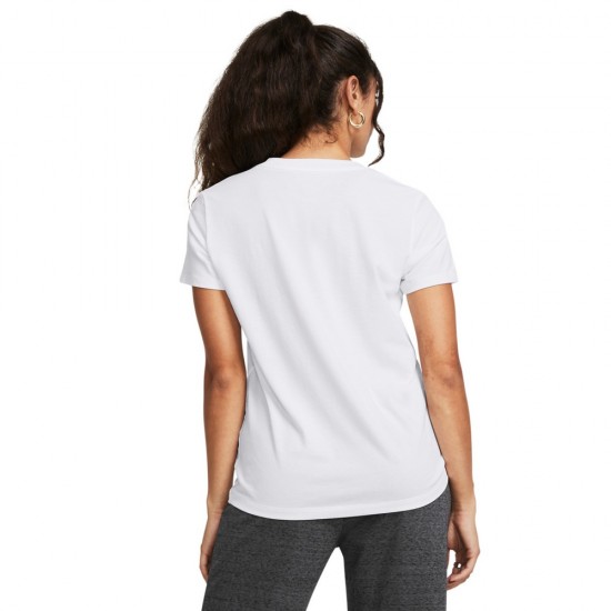 Under Armour Γυναικείο Αθλητικό T-shirt Λευκό 1383648-100 Under Armour Γυναικείο Αθλητικό T-shirt Λευκό 1383648-100