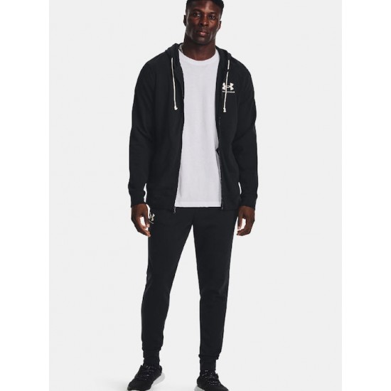 Under Armour RIVAL TERRY Παντελόνι Φόρμας με Λάστιχο Μαύρο 1380843-001
