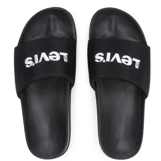 Levi's Slides σε Μαύρο Χρώμα Δίπατη 235638-847-59 regular black Levi's Slides σε Μαύρο Χρώμα Δίπατη 235638-847-59 regular black