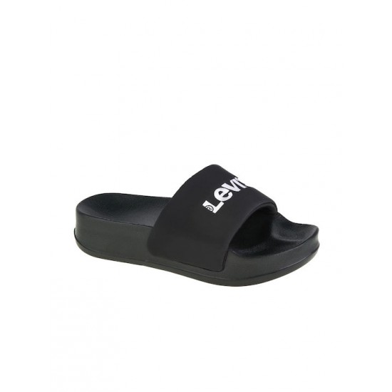 Levi's Slides σε Μαύρο Χρώμα Δίπατη 235638-847-59 regular black Levi's Slides σε Μαύρο Χρώμα Δίπατη 235638-847-59 regular black