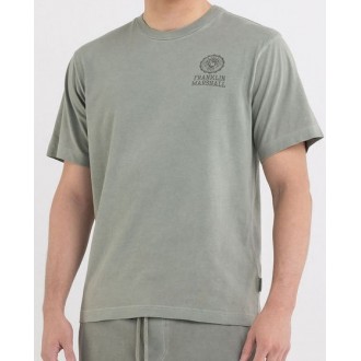 Franklin & Marshall Ανδρικό T-shirt Κοντομάνικο Χακι JM3230.000.1016G24-122