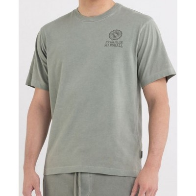 Franklin & Marshall Ανδρικό T-shirt Κοντομάνικο Χακι JM3230.000.1016G24-122
