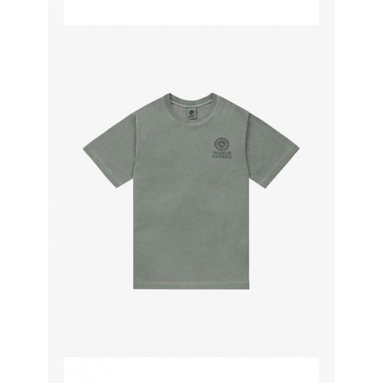 Franklin & Marshall Ανδρικό T-shirt Κοντομάνικο Χακι JM3230.000.1016G24-122 Franklin & Marshall Ανδρικό T-shirt Κοντομάνικο Χακι JM3230.000.1016G24-122