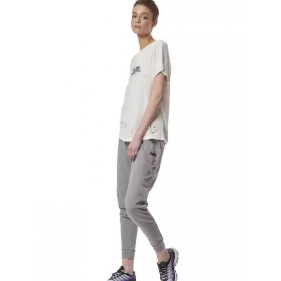 Body Action Παντελόνι Γυναικείας Φόρμας Ασημί 021432-silver grey Body Action Παντελόνι Γυναικείας Φόρμας Ασημί 021432-silver grey