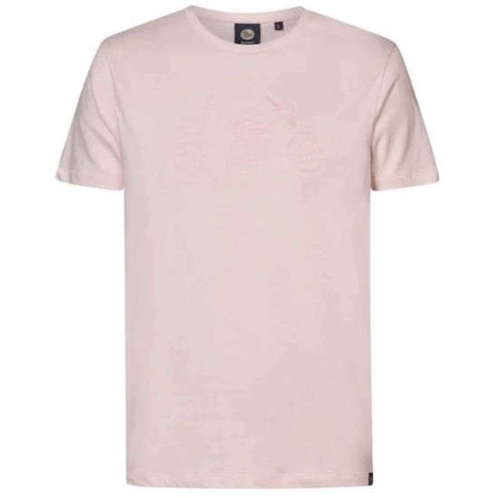 Petrol Industries Ανδρικό T-shirt Κοντομάνικο Ροζ M-1040-TSR671/3010 Petrol Industries Ανδρικό T-shirt Κοντομάνικο Ροζ M-1040-TSR671/3010