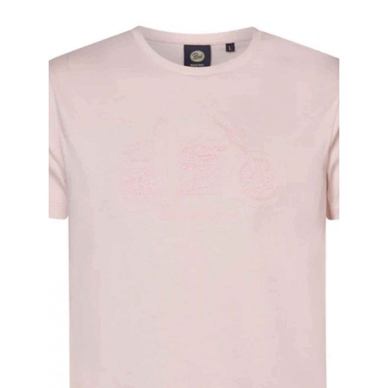 Petrol Industries Ανδρικό T-shirt Κοντομάνικο Ροζ M-1040-TSR671/3010 Petrol Industries Ανδρικό T-shirt Κοντομάνικο Ροζ M-1040-TSR671/3010