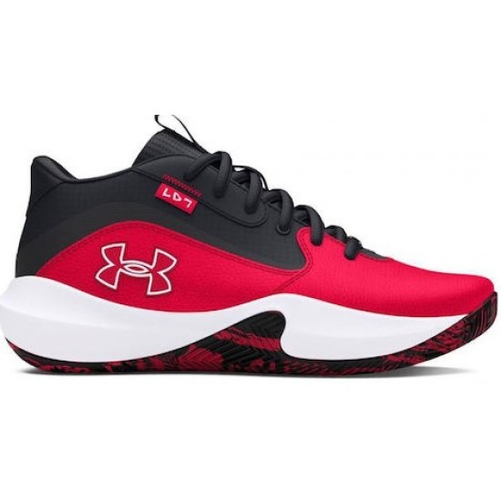 Under Armour Αθλητικά Παιδικά Παπούτσια Μπάσκετ GS Lockdown 7 Κόκκινα 3028513-600 Under Armour Αθλητικά Παιδικά Παπούτσια Μπάσκετ GS Lockdown 7 Κόκκινα 3028513-600