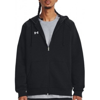 Under Armour Ανδρική Φούτερ Ζακέτα με Κουκούλα Μαύρη 1379767-001