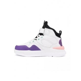 Fila Παιδικά Sneakers High με Σκρατς Λευκά 3YF43002-108 white/black/purple