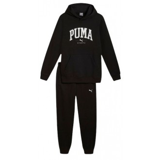 Puma Ανδρικό Σετ Φόρμας Fleece Μαυρο 683817-01