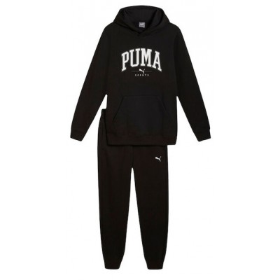 Puma Ανδρικό Σετ Φόρμας Fleece Μαυρο 683817-01 Puma Ανδρικό Σετ Φόρμας Fleece Μαυρο 683817-01