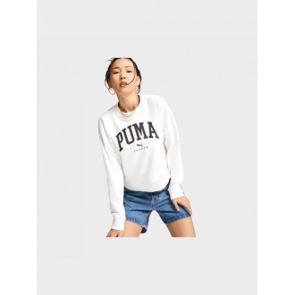 Puma Crew Γυναικείο Φούτερ Χωρίς Κουκούλα Λευκό 682493-02 Puma Crew Γυναικείο Φούτερ Χωρίς Κουκούλα Λευκό 682493-02