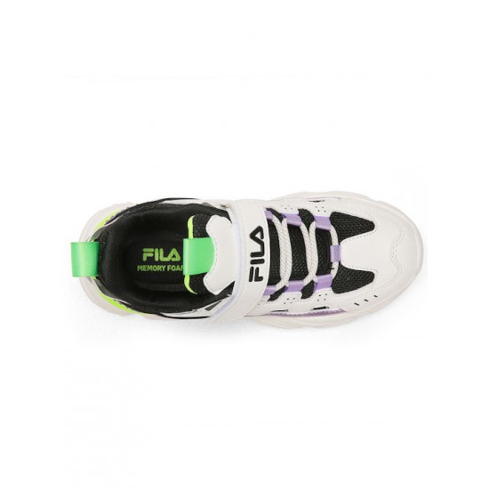 Fila Αθλητικά Παιδικά Παπούτσια Running Memory Spinel Λευκά 3YF33002- 186