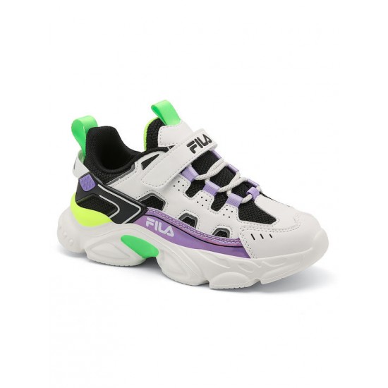Fila Αθλητικά Παιδικά Παπούτσια Running Memory Spinel Λευκά 3YF33002- 186