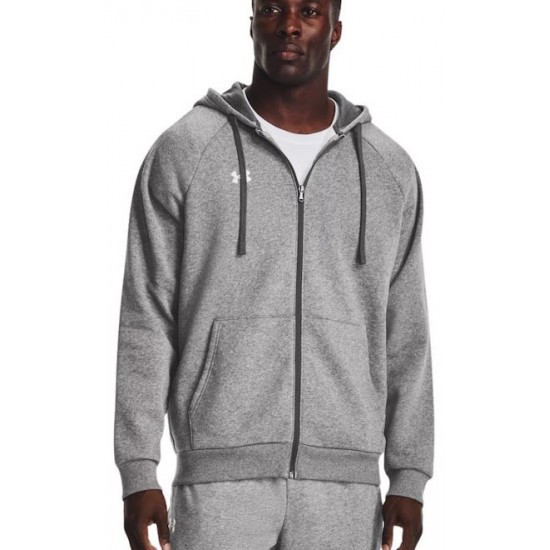 Under Armour Ανδρική Φούτερ Ζακέτα με Κουκούλα Γκρι 1379767 - 025 Under Armour Ανδρική Φούτερ Ζακέτα με Κουκούλα Γκρι 1379767 - 025