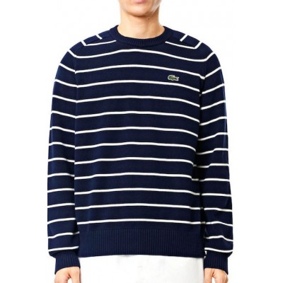 Lacoste Ανδρική Μπλούζα Μπλε AH7607 00 XCH   BLEU MARINE-166 BLANC