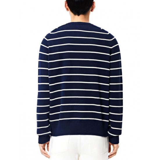Lacoste Ανδρική Μπλούζα Μπλε AH7607 00 XCH BLEU MARINE-166 BLANC Lacoste Ανδρική Μπλούζα Μπλε AH7607 00 XCH BLEU MARINE-166 BLANC