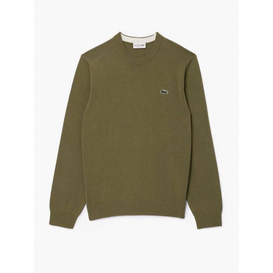 Lacoste Ανδρική Μπλούζα Μακρυμάνικη Χακί AH1985 00 BMY VERT XAKI Lacoste Ανδρική Μπλούζα Μακρυμάνικη Χακί AH1985 00 BMY VERT XAKI