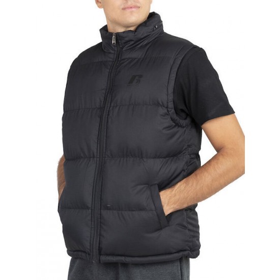 Russell Athletic Αμάνικο Ανδρικό Μπουφάν Puffer Μαύρο A2-709-2 099 BLACK Russell Athletic Αμάνικο Ανδρικό Μπουφάν Puffer Μαύρο A2-709-2 099 BLACK