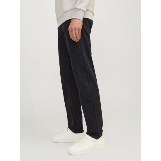 Jack & Jones Ανδρικό Παντελόνι Τζιν σε Relaxed Εφαρμογή Μαύρο 12263627 Black Denim