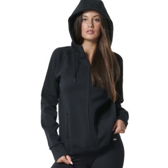 Body Action ΓΥΝΑΙΚΕΙΑ TECH FLEECE ΖΑΚΕΤΑ ΜΕ ΚΟΥΚΟΥΛΑ 071422 - BLACK 01