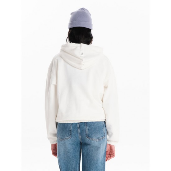 Emerson Cropped Γυναικείο Φούτερ με Κουκούλα Λευκό 242.EW20.45 OFF WHITE Emerson Cropped Γυναικείο Φούτερ με Κουκούλα Λευκό 242.EW20.45 OFF WHITE