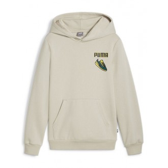 Puma Παιδικό Φούτερ με Κουκούλα και Τσέπες Εκρού Ess+ Logo Lab 628018-68 Puma Παιδικό Φούτερ με Κουκούλα και Τσέπες Εκρού Ess+ Logo Lab 628018-68