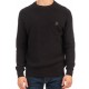 Rebase Ανδρικό Φούτερ Χωρίς Κουκούλα Μαύρο 242rknit-8009 black Rebase Ανδρικό Φούτερ Χωρίς Κουκούλα Μαύρο 242rknit-8009 black