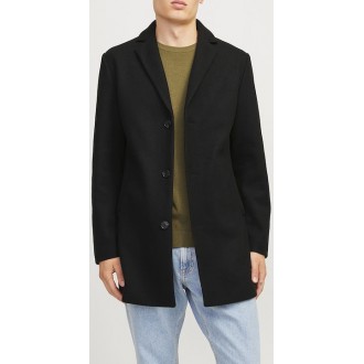 JJ REBEL by Jack And Jones ΑΝΔΡΙΚΟ ΗΜΙΠΑΛΤΟ ΜΑΥΡΟ 12264057 - black