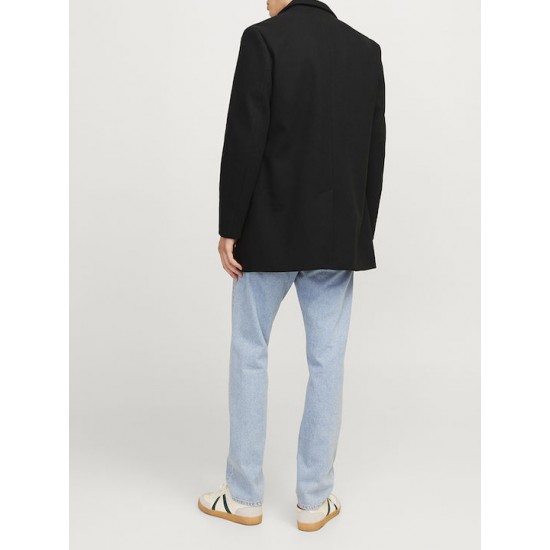 JJ REBEL by Jack And Jones ΑΝΔΡΙΚΟ ΗΜΙΠΑΛΤΟ ΜΑΥΡΟ 12264057 - black JJ REBEL by Jack And Jones ΑΝΔΡΙΚΟ ΗΜΙΠΑΛΤΟ ΜΑΥΡΟ 12264057 - black
