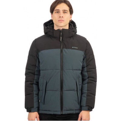 Rebase Μπουφάν puffer 242RJK-2006B - Deep Teal Black