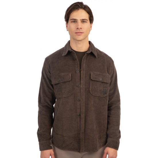 Rebase Overshirts Heavy Corduroy 242RGS-5003 SHADOW GREY Rebase Overshirts Heavy Corduroy 242RGS-5003 SHADOW GREY