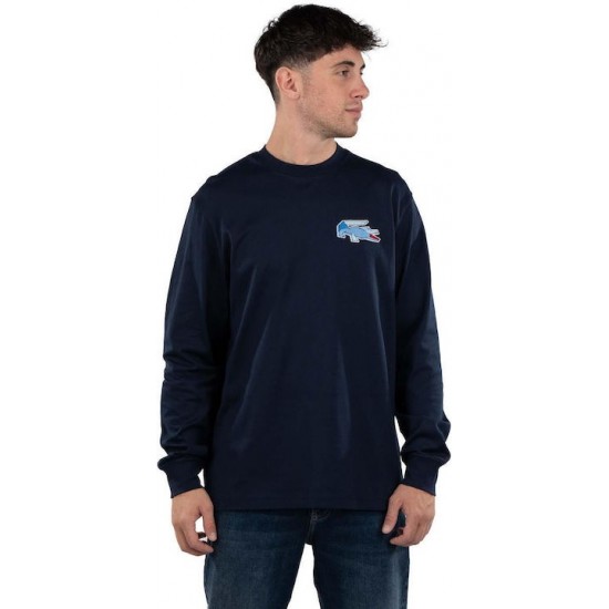 Lacoste Μπλούζα Μακρυμάνικη Navy Μπλε TH3586 00 166 Lacoste Μπλούζα Μακρυμάνικη Navy Μπλε TH3586 00 166