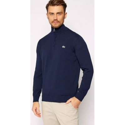 Lacoste Ανδρικό Πουλόβερ με Φερμουάρ Μπλε  AH1980 00 166