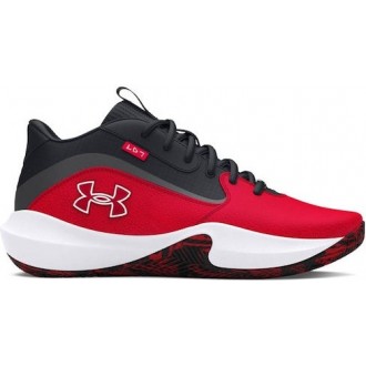 Under Armour Lockdown 7 Χαμηλά Μπασκετικά Παπούτσια Κόκκινα 3028512 -  600