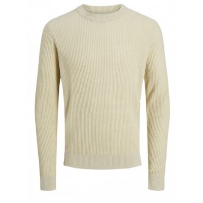 JJ Rebel by Jack and Jones Πλεκτό Μπλουζάκι Λαιμόκοψη Μπεζ 12267599 - oatmeal JJ Rebel by Jack and Jones Πλεκτό Μπλουζάκι Λαιμόκοψη Μπεζ 12267599 - oatmeal