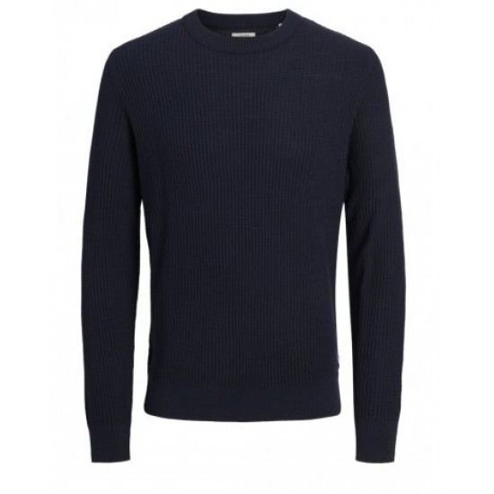 JJ Rebel by Jack and Jones Πλεκτό Μπλουζάκι Λαιμόκοψη Μπλε 12267599-sky captain JJ Rebel by Jack and Jones Πλεκτό Μπλουζάκι Λαιμόκοψη Μπλε 12267599-sky captain