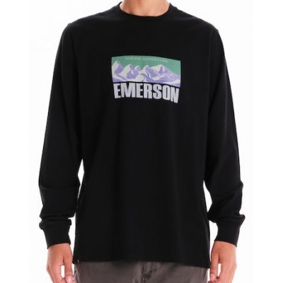Emerson Ανδρική Μπλούζα Μακρυμάνικη Μαύρη 242.EM31.36-Black Emerson Ανδρική Μπλούζα Μακρυμάνικη Μαύρη 242.EM31.36-Black