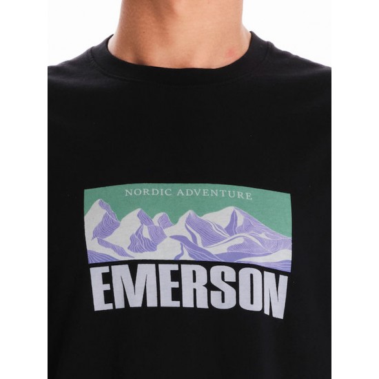 Emerson Ανδρική Μπλούζα Μακρυμάνικη Μαύρη 242.EM31.36-Black Emerson Ανδρική Μπλούζα Μακρυμάνικη Μαύρη 242.EM31.36-Black