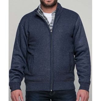 Lexton Ανδρική Ζακέτα Πλεκτή Μπλε 19.34.karter cardigan-blue