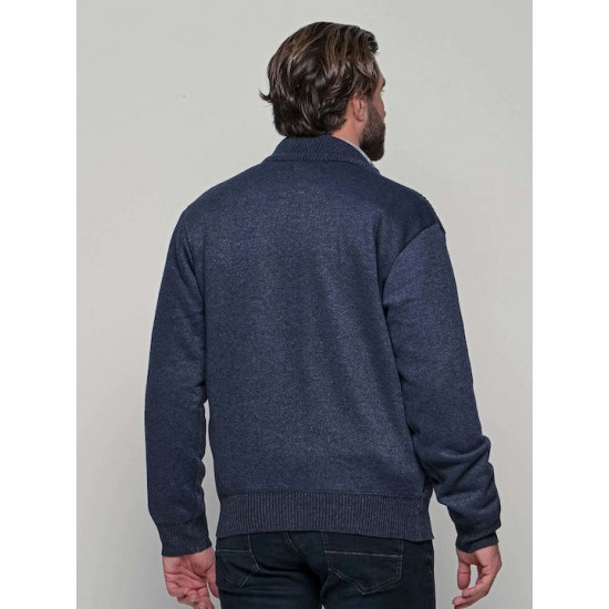 Lexton Ανδρική Ζακέτα Πλεκτή Μπλε 19.34.karter cardigan-blue Lexton Ανδρική Ζακέτα Πλεκτή Μπλε 19.34.karter cardigan-blue