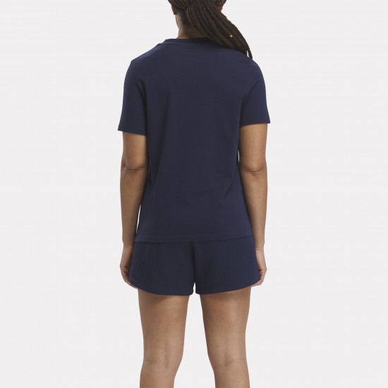 Reebok Γυναικείο T-Shirt Μπλε 100034854 vecnav Reebok Γυναικείο T-Shirt Μπλε 100034854 vecnav