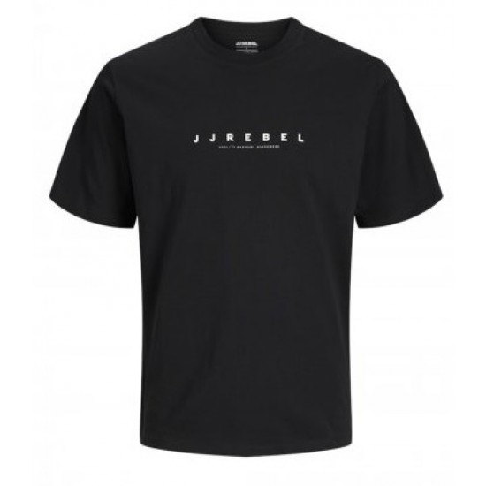 JJ Rebel by Jack & Jones Ανδρικό T-SHIRT 12271037-black JJ Rebel by Jack & Jones Ανδρικό T-SHIRT 12271037-black