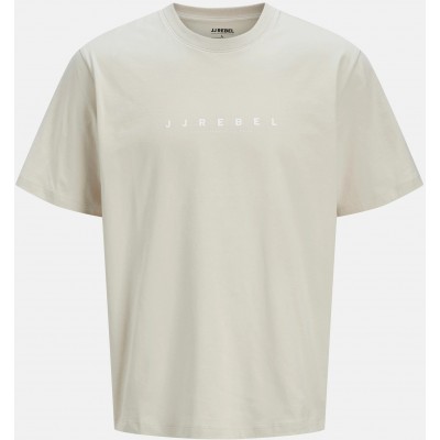 JJ Rebel by Jack & Jones ΑΝΔΡΙΚΟ T-SHIRT K/M ΕΚΡΟΥ 12271037 - moonbeam