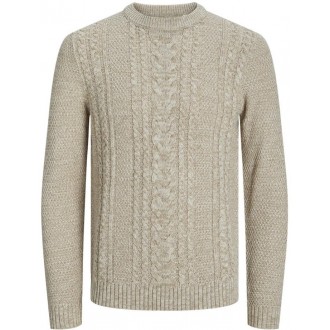 Product CREW NECK KNIT 12259931 - MOONBEAM-MIXED WITH