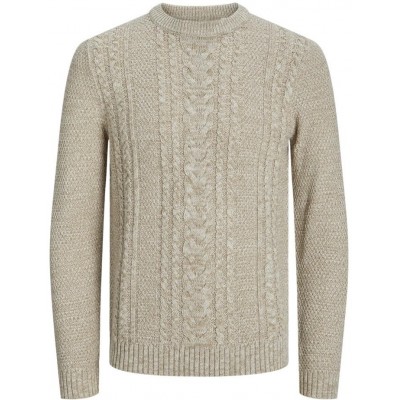 Product CREW NECK KNIT 12259931 - MOONBEAM-MIXED WITH Product CREW NECK KNIT 12259931 - MOONBEAM-MIXED WITH
