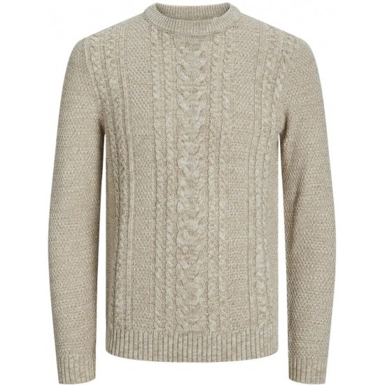 Product CREW NECK KNIT 12259931 - MOONBEAM-MIXED WITH Product CREW NECK KNIT 12259931 - MOONBEAM-MIXED WITH