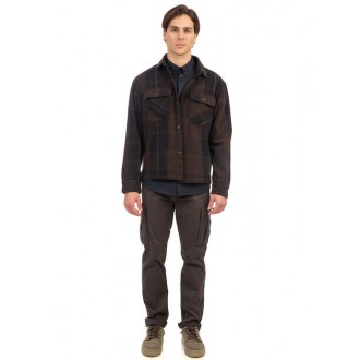 Rebase Overshirt Μακρυμάνικo Φανελένιο Πουκάμισο σε Κανονική Γραμμή Καρό 242RGS-5010 CC8 DARK NAVY Rebase Overshirt Μακρυμάνικo Φανελένιο Πουκάμισο σε Κανονική Γραμμή Καρό 242RGS-5010 CC8 DARK NAVY