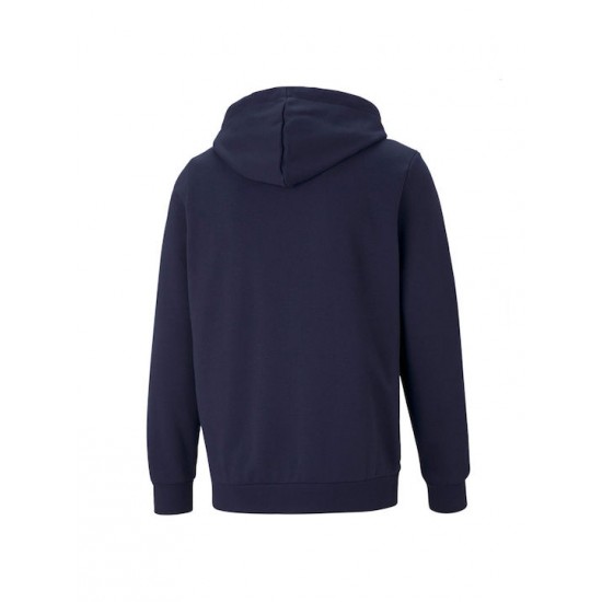 Puma Essentials Small Logo Φούτερ Fleece με Κουκούλα Navy 586702-06 Puma Essentials Small Logo Φούτερ Fleece με Κουκούλα Navy 586702-06