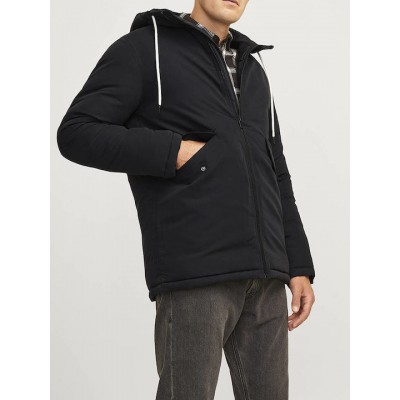JJ Rebel by Jack & Jones Χειμωνιάτικο Μπουφάν Παρκά Αντιανεμικό Μαύρο 12264070 BLACK JJ Rebel by Jack & Jones Χειμωνιάτικο Μπουφάν Παρκά Αντιανεμικό Μαύρο 12264070 BLACK